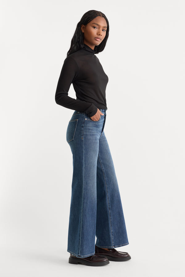 SOFT TECH GOOD WAIST PALAZZO ANKLE JEANS | ASHFORD