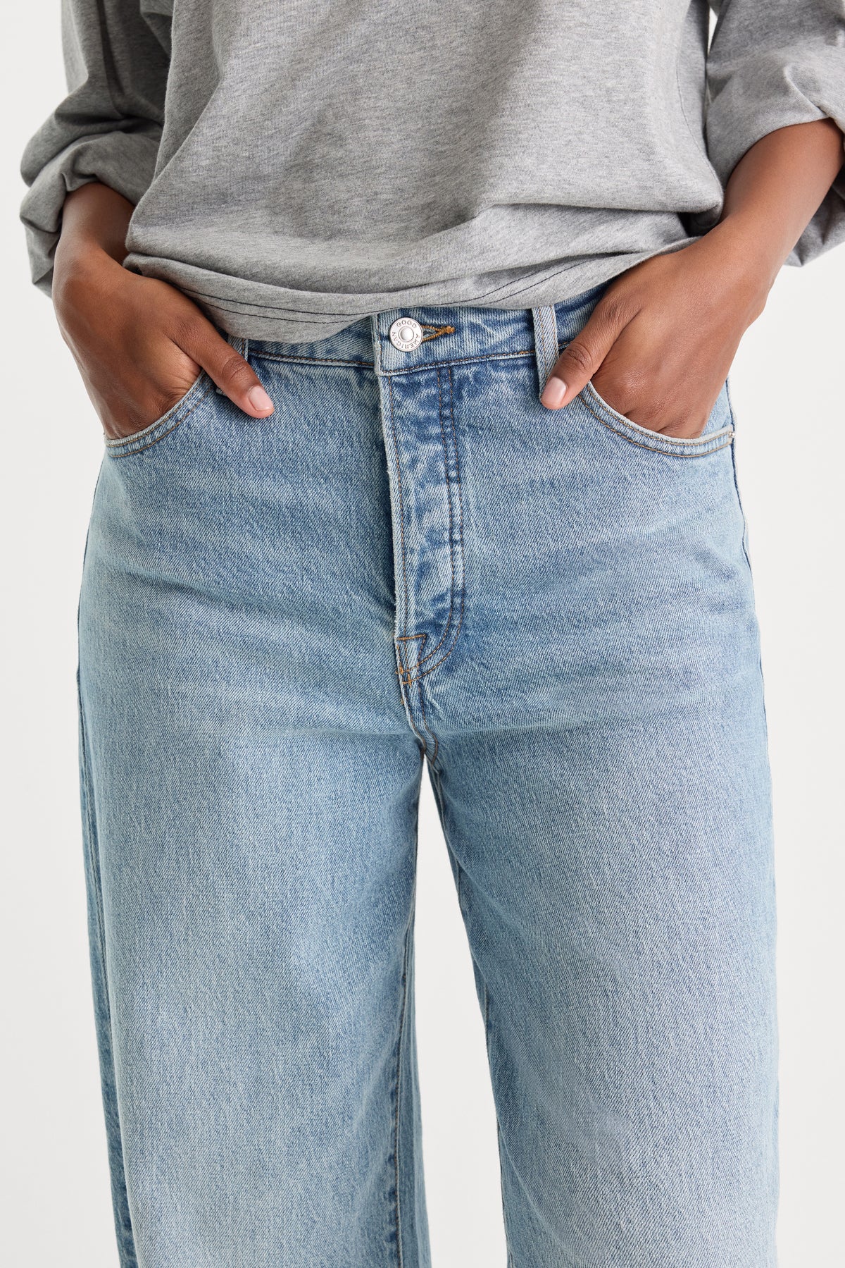 VINTAGE WIDE JEANS | ZANEY-3 | GOOD AMERICAN | MODEL_A