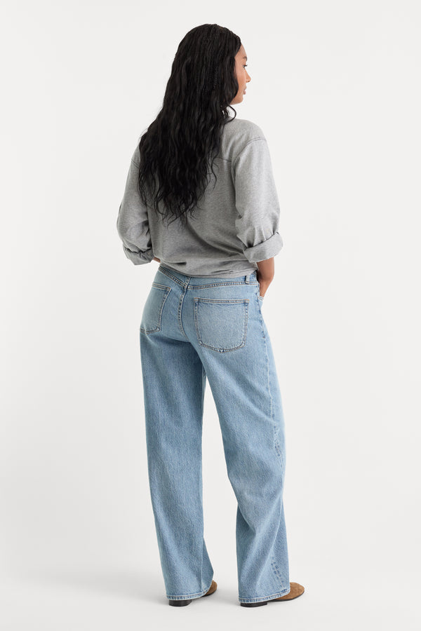 VINTAGE WIDE JEANS | ZANEY-6 | GOOD AMERICAN | MODEL_A