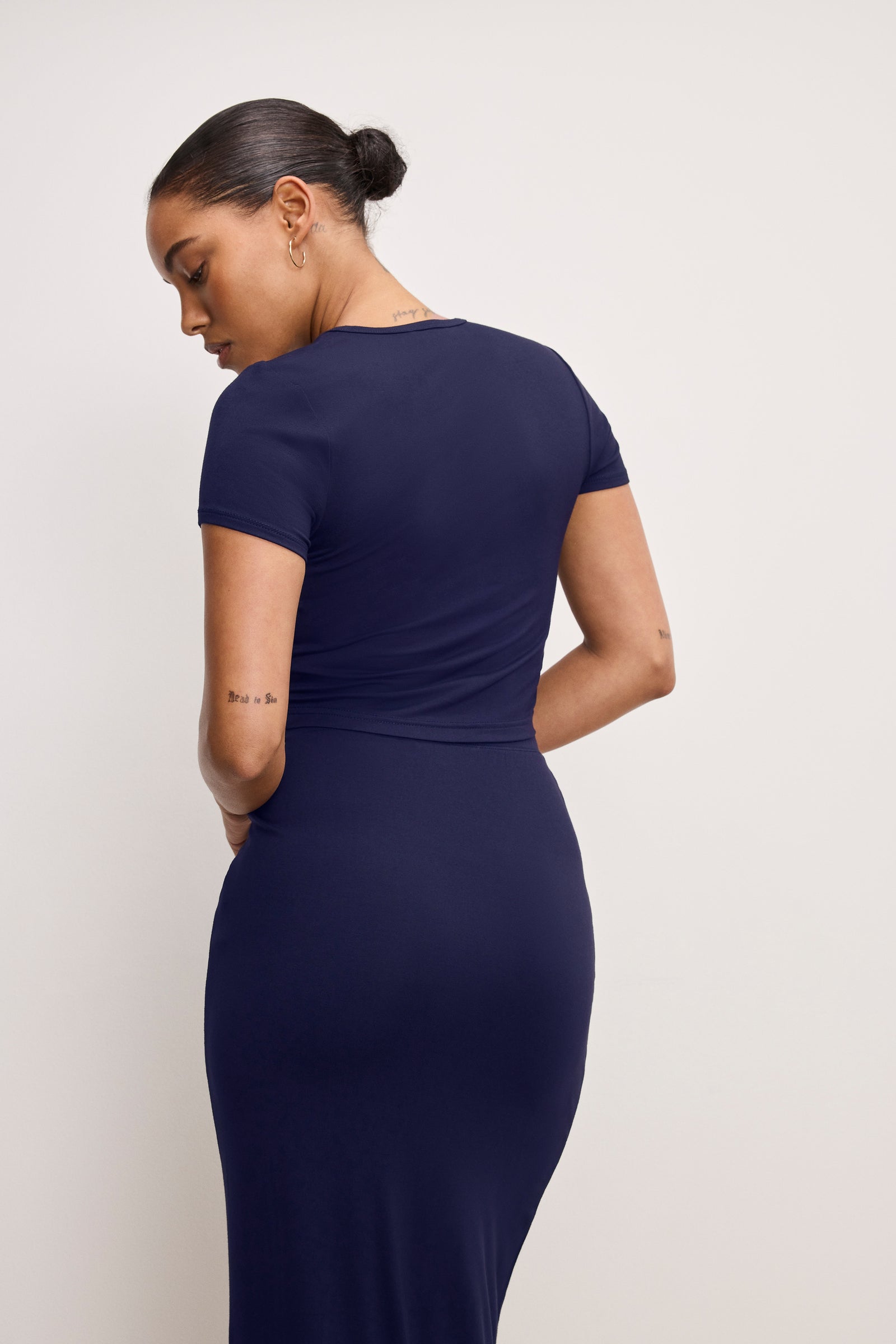 STRETCH JERSEY  TOP | HORIZON INK