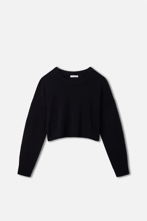 COZY KNIT CREW NECK | BLACK