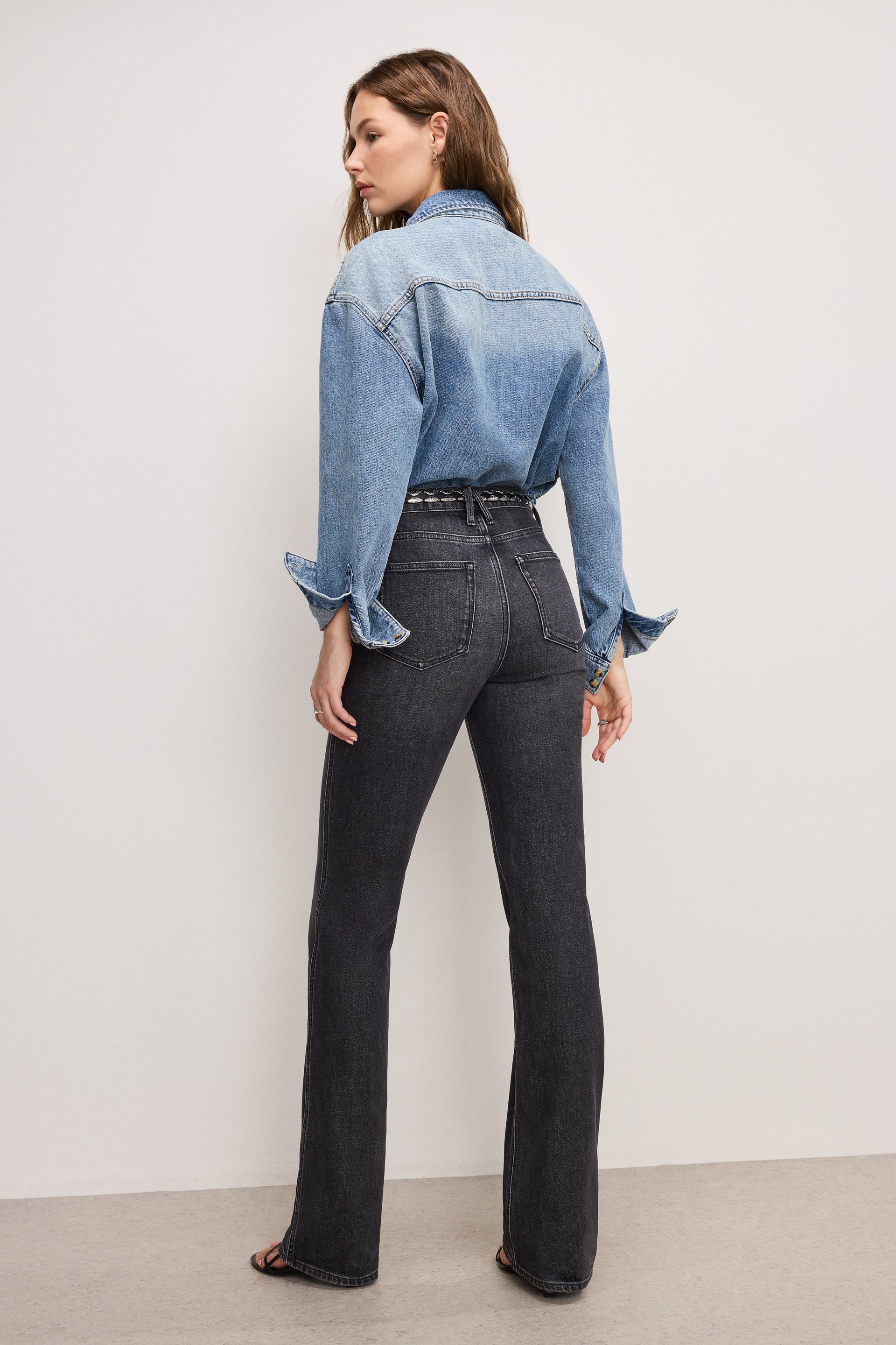 GOOD COWBOY BOOTCUT JEANS BLACK354