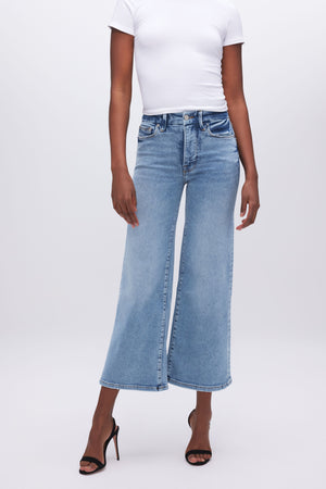 Good Waist Palazzo Cropped Jeans fit module