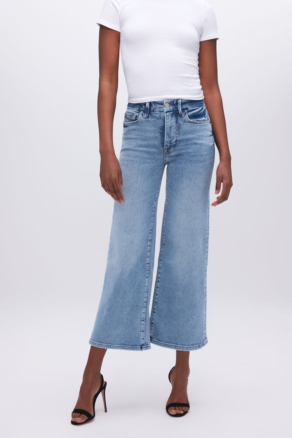 Good Waist Palazzo Cropped Jeans fit module