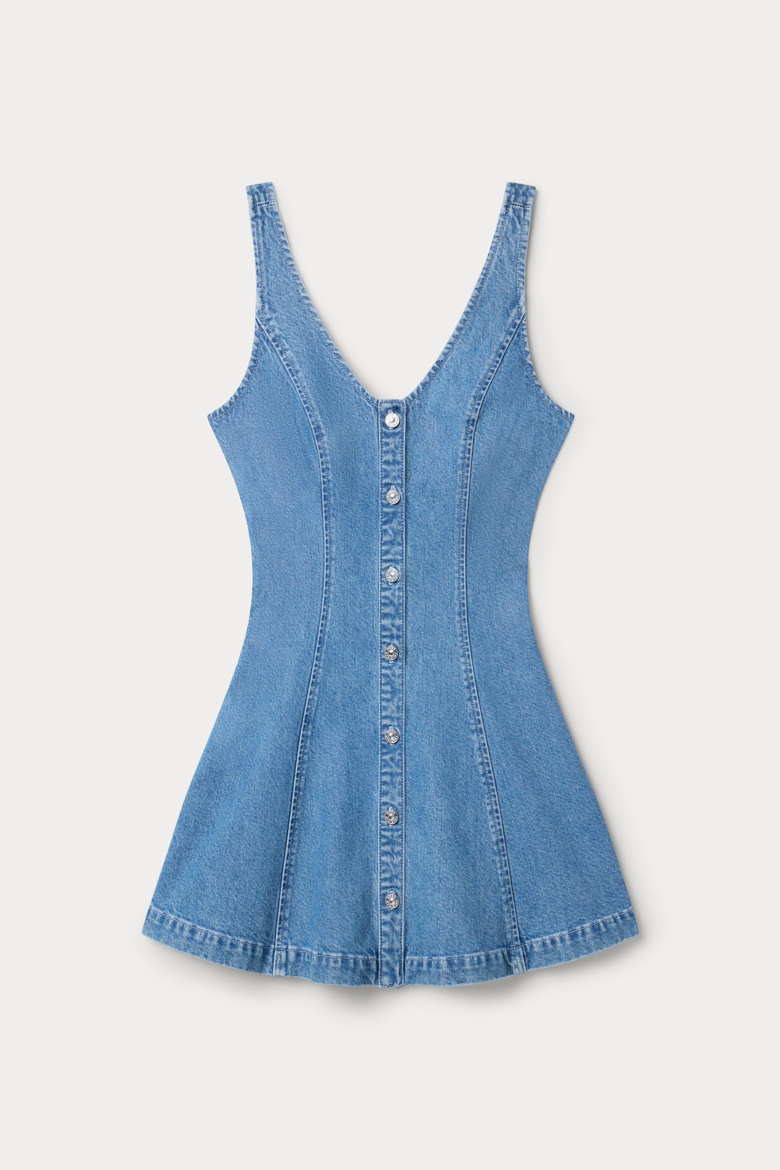 THE FLOUNCY DENIM DRESS | INDIGO