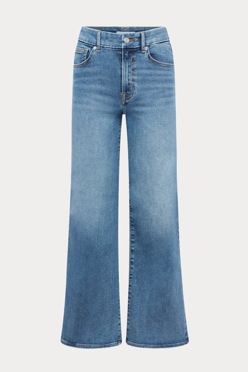 ALWAYS FITS SLIM PALAZZO JEANS | TAWNY-9 | GOOD AMERICAN | FLAT