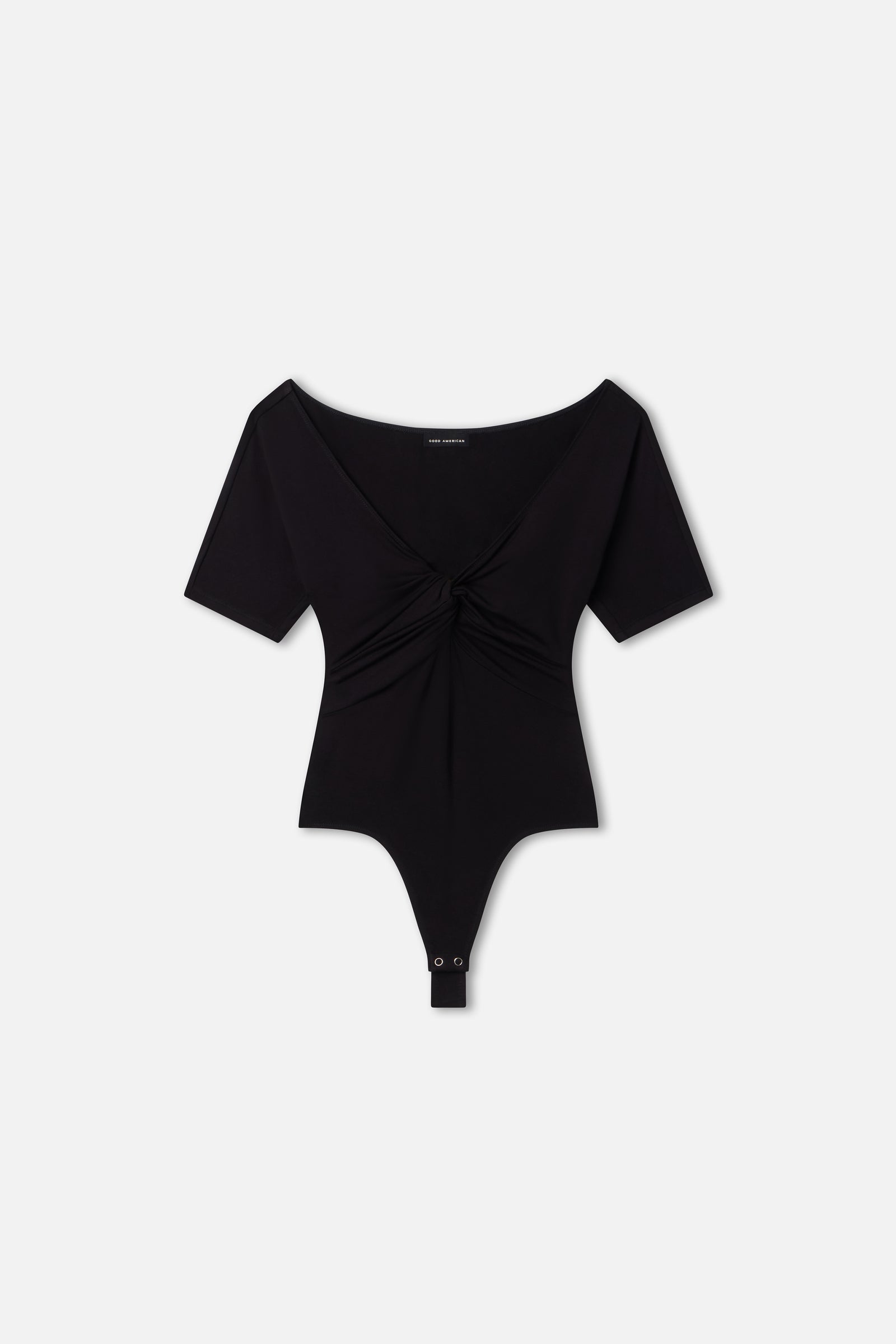 JERSEY TWIST FRONT BODYSUIT | BLACK001
