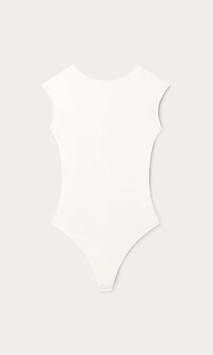 THE OPEN BACK BODYSUIT | WHITE001