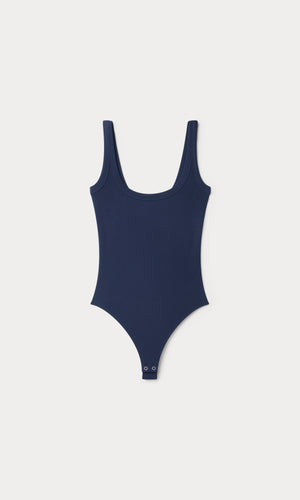 MODAL RIB TANK BODYSUIT | HORIZON INK