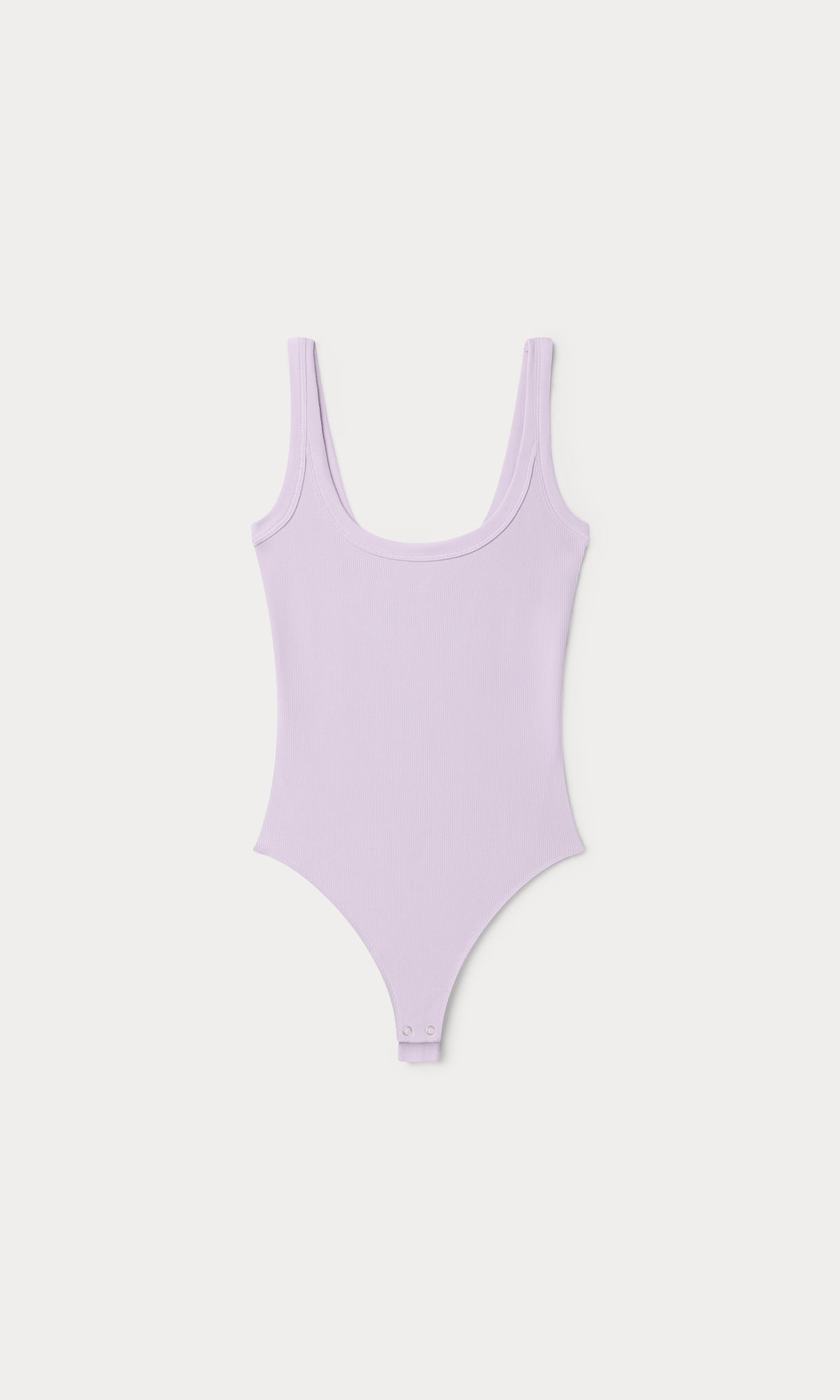 MODAL RIB TANK BODYSUIT | LIGHT LILAC-7 | GOOD AMERICAN | MODEL_A