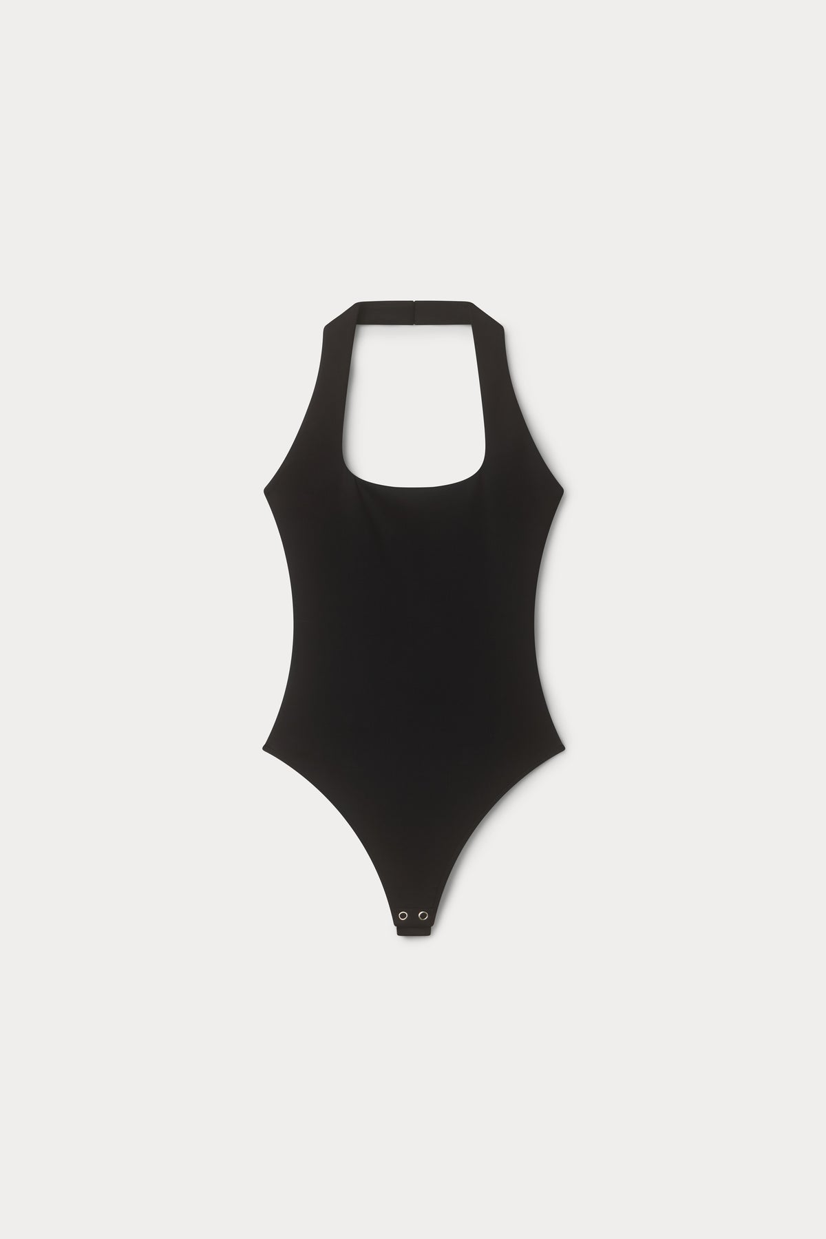 SCULPTING HALTER SQUARE NECK BODYSUIT| BLACK001-6 | GOOD AMERICAN | MODEL_A