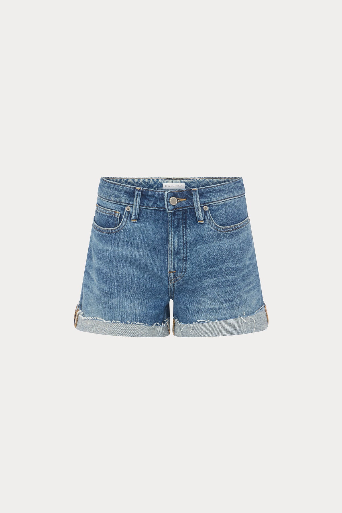 GOOD GIRLFRIEND SHORTS | INDIGO1109-7 | GOOD AMERICAN | MODEL_A