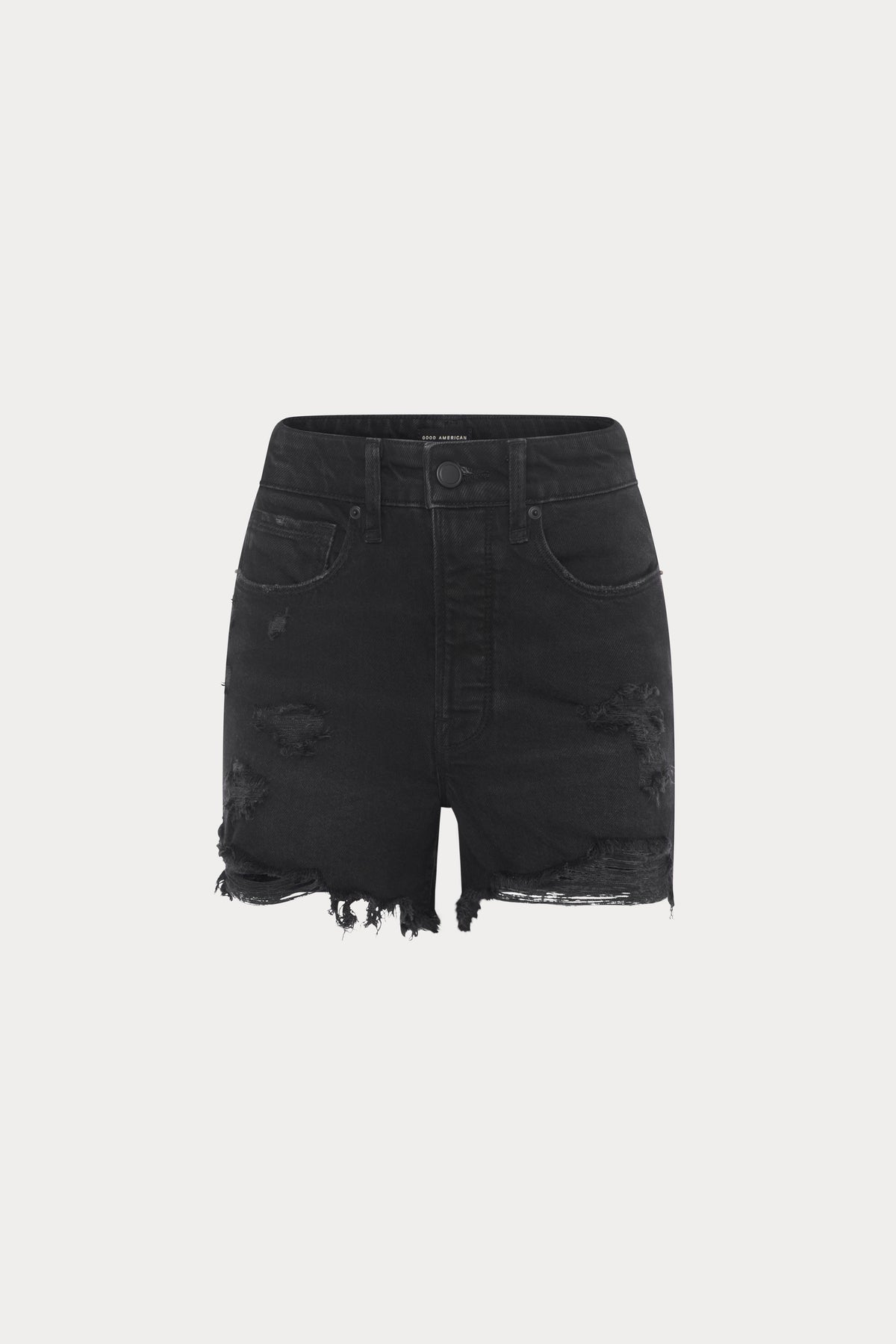 BOMBSHELL SHORTS | BLACK333-7 | GOOD AMERICAN | MODEL_A
