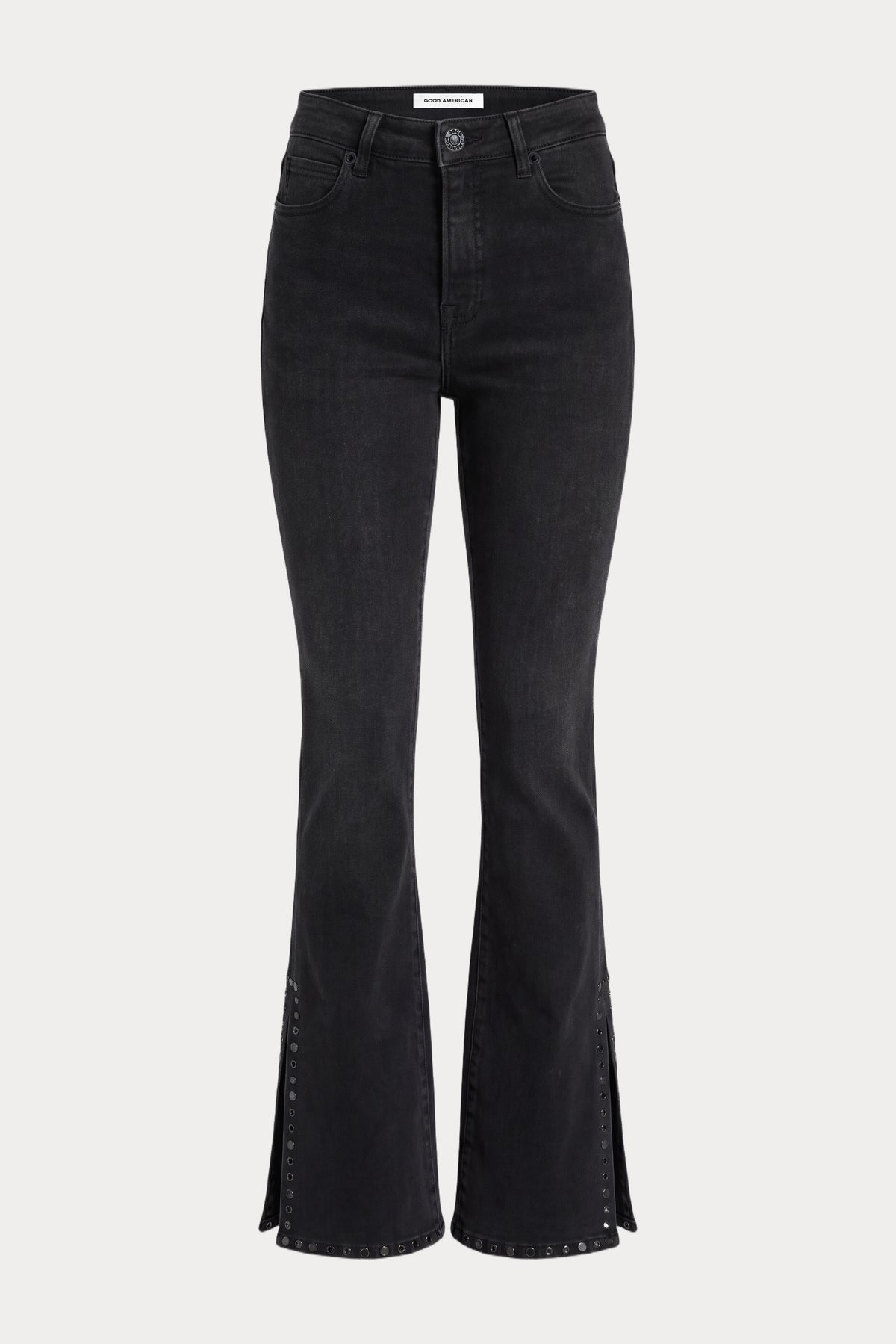 SOFT TECH STUDDED GOOD PETITE BOOTCUT JEANS | PAVEMENT-8 | GOOD AMERICAN | FLAT