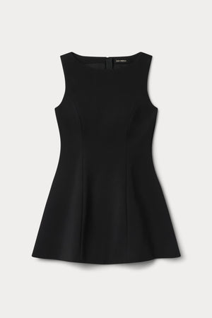 SOFT STRETCH PONTE MINI DRESS | BLACK001