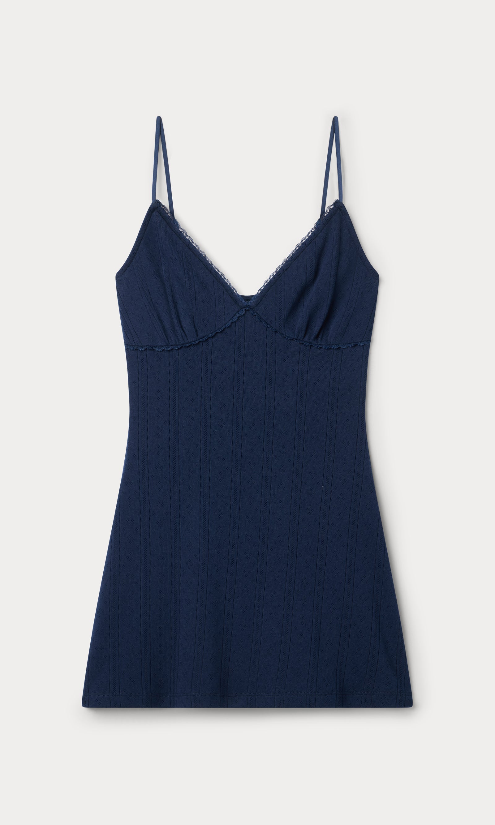 THE POINTELLE MINI DRESS | HORIZON INK