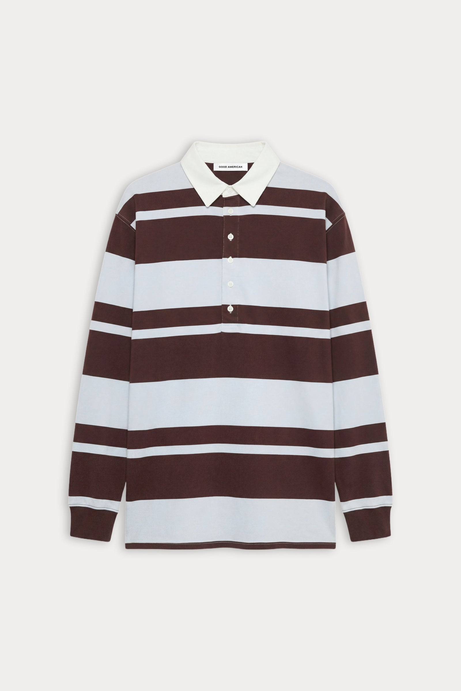 THE KNIT RUGBY MINI DRESS | SKY MOCHA CLUB STRIPE