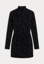 THE MESH TURTLENECK DRESS | BLACK ZEBRA-6 | GOOD AMERICAN | FLAT