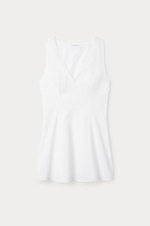 THE EYELET MINI DRESS | WHITE001