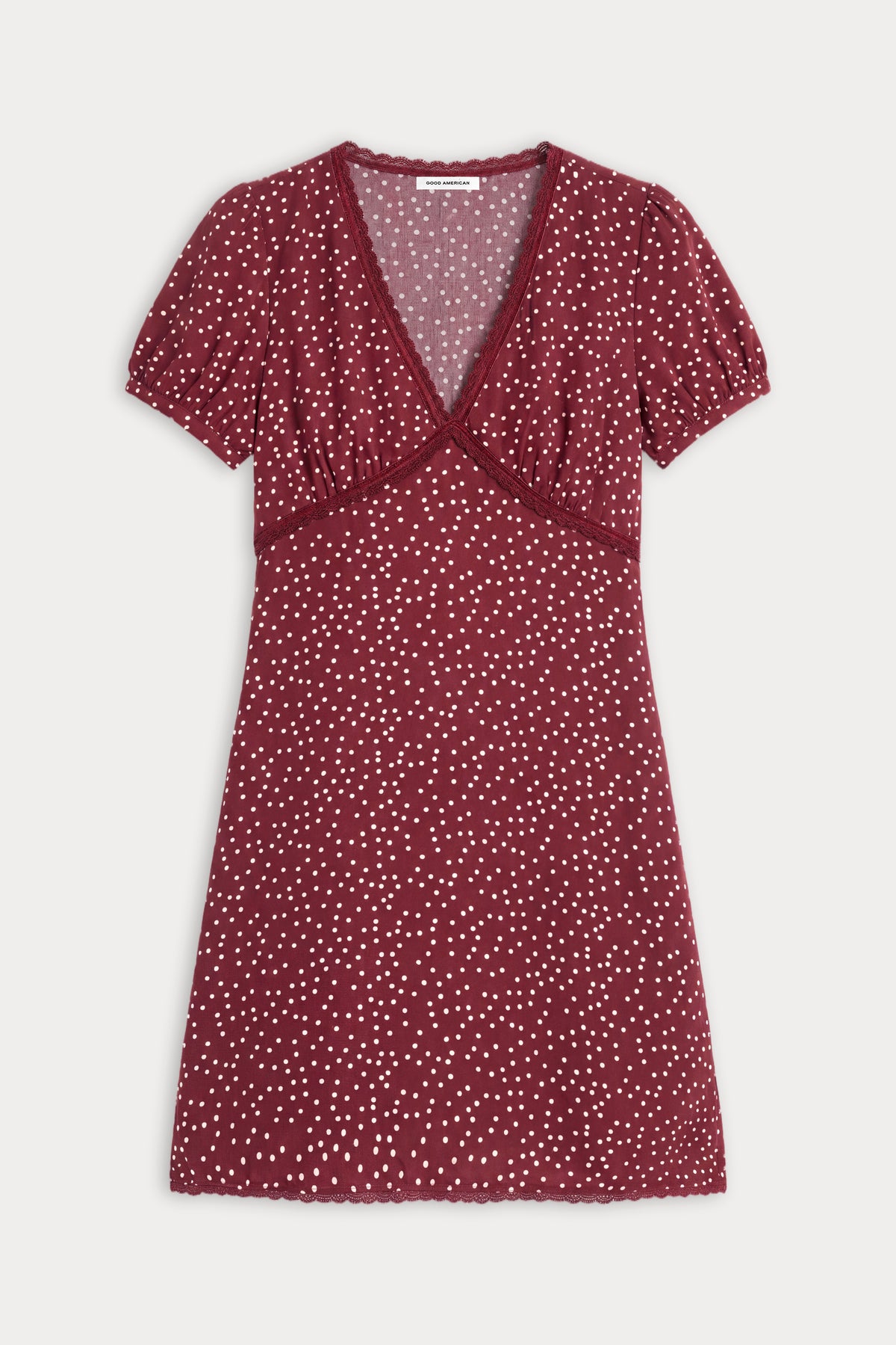 THE WOVEN V NECK DRESS | BERRY NOIR PRINT
