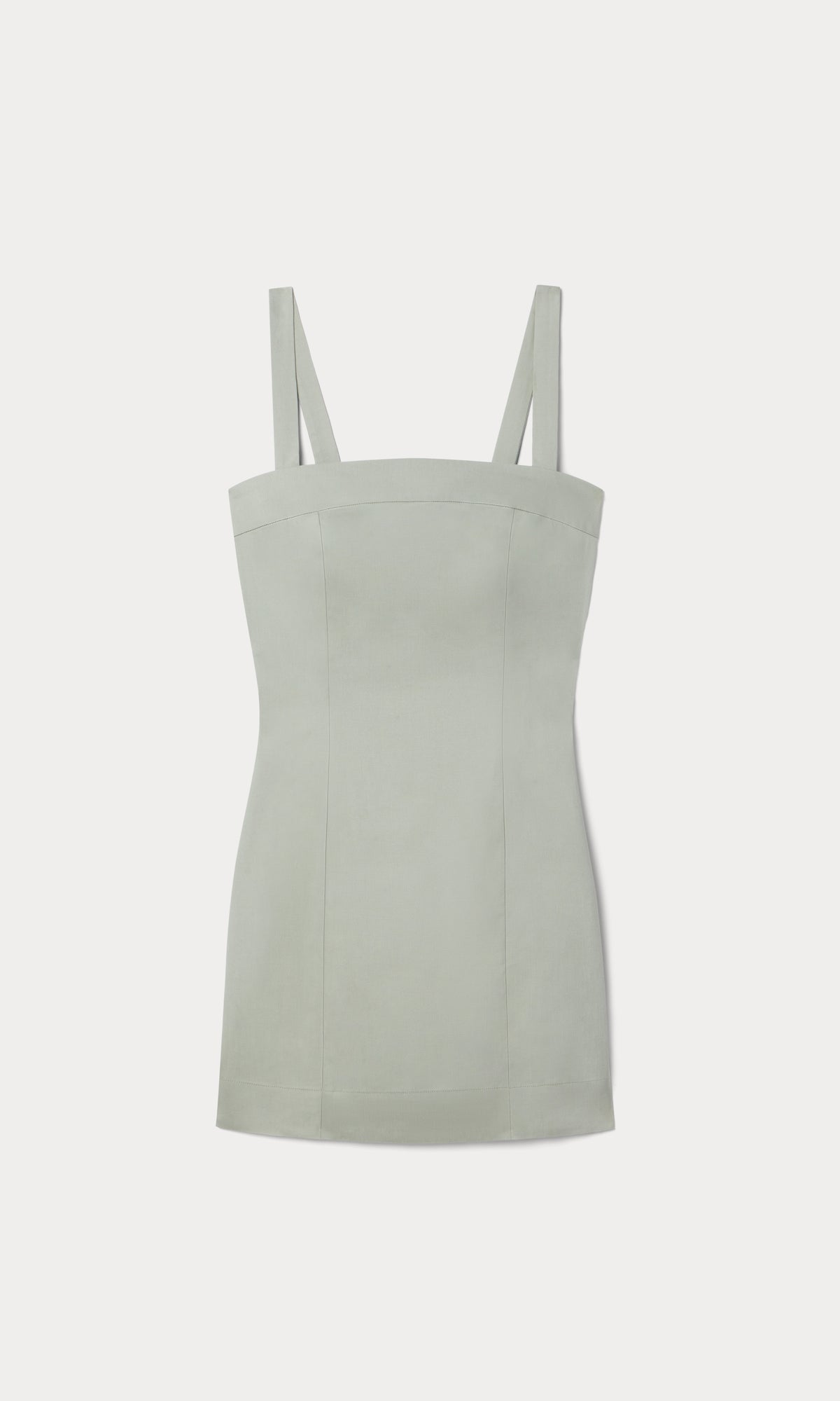 THE STRUCTURED LINEN MINI DRESS | MOSSWELL