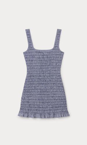 THE GARDEN DRESS | SHORE BLUE PLAID