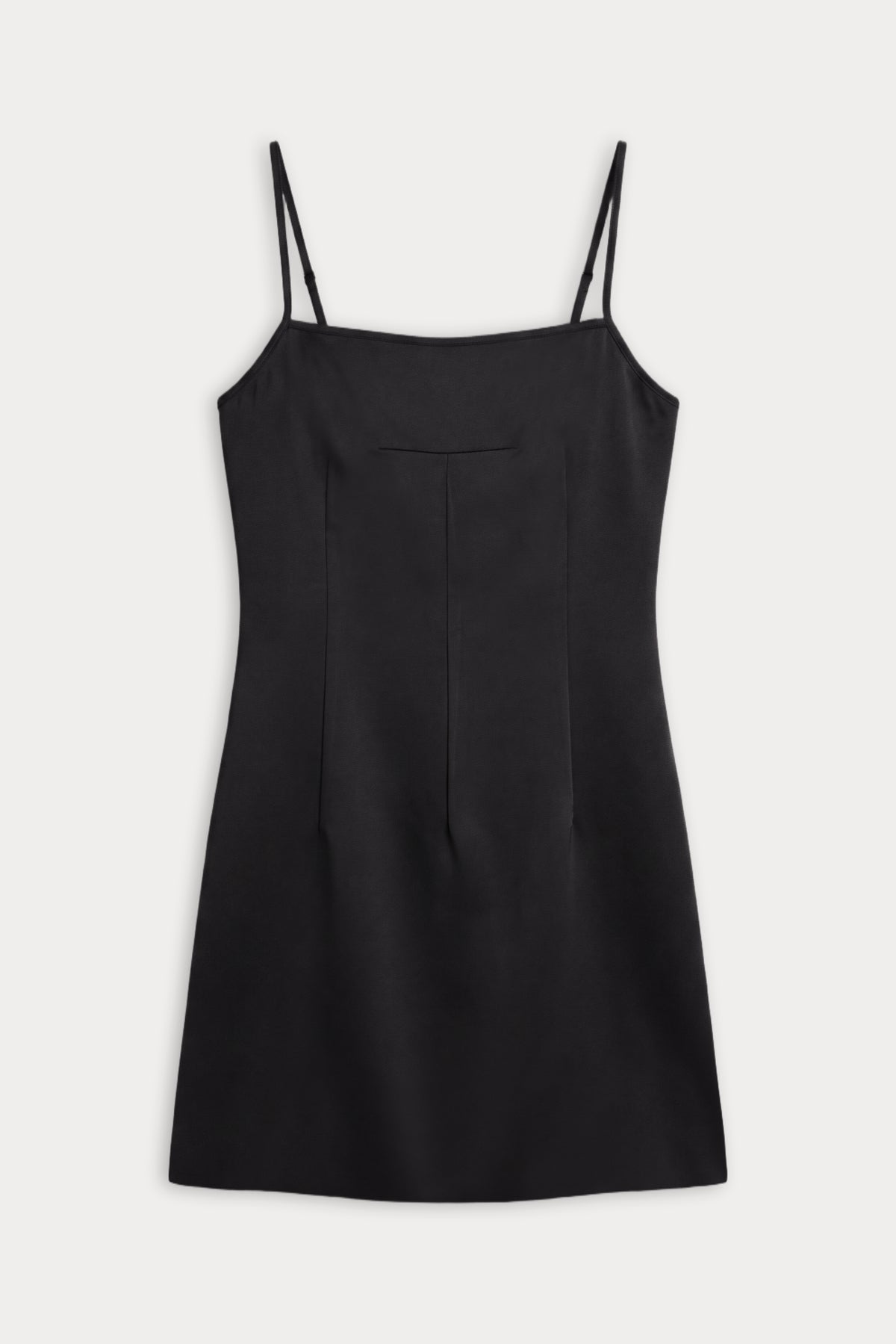 THE FLUID SATIN DRESS | BLACK001-5 | GOOD AMERICAN | FLAT