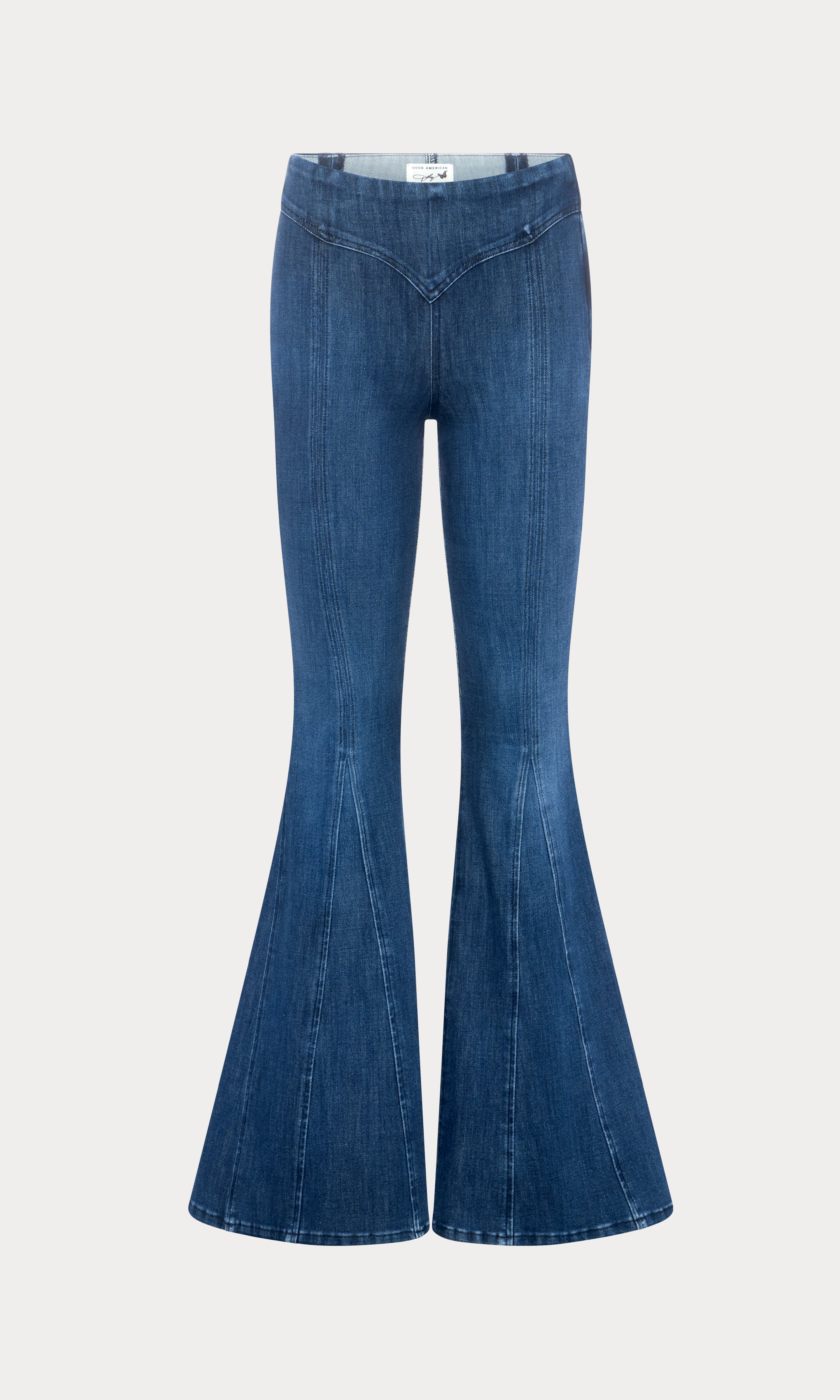 DOLLY JOLEANS EXTREME FLARE JEANS | INDIGO1196 – GOOD AMERICAN