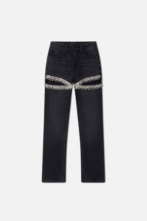 GOOD ICON STRAIGHT DIAMOND JEANS | BLACK376