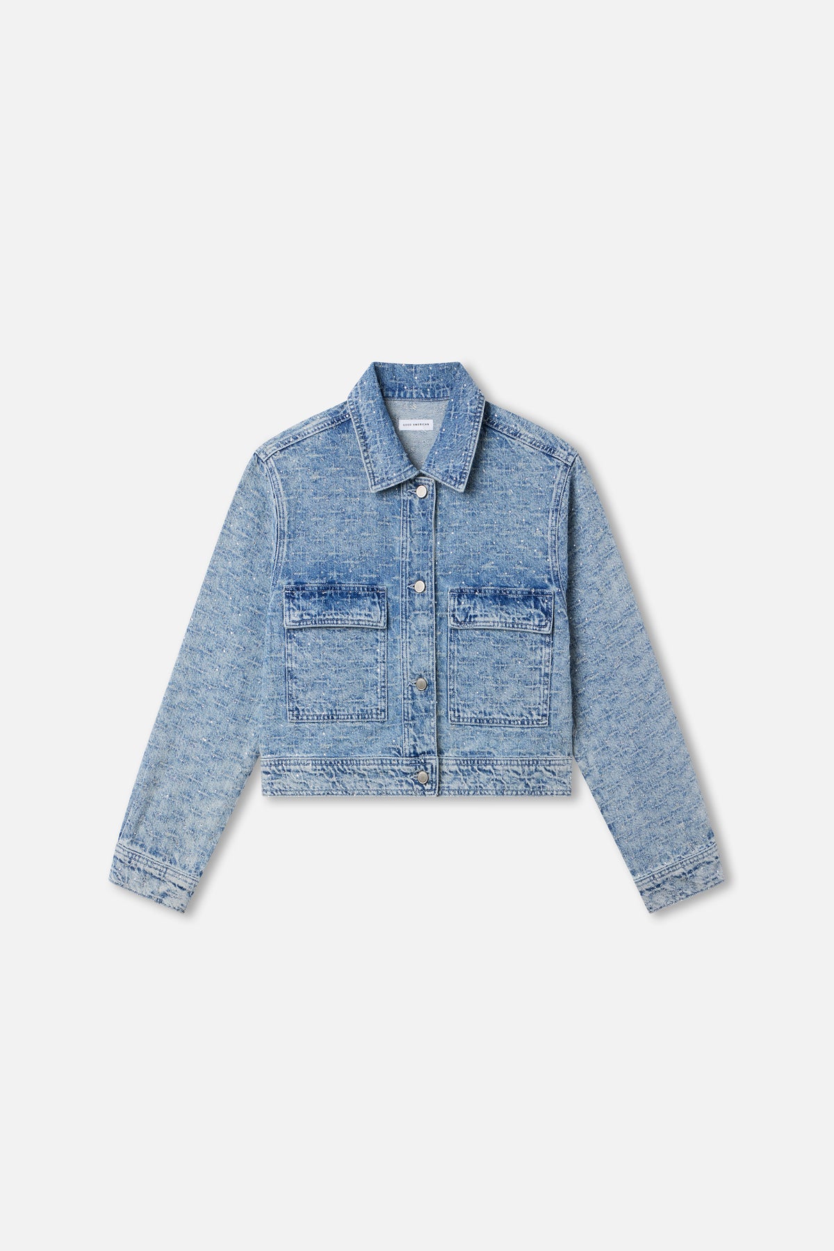CRYSTAL DENIM JACKET | INDIGO1070