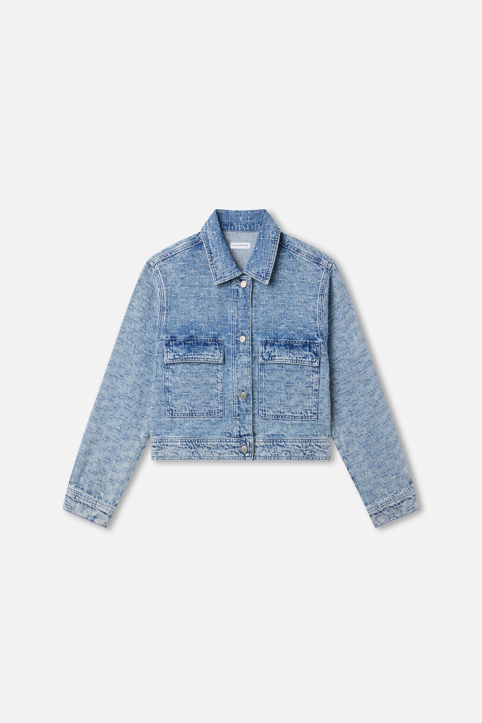 CRYSTAL DENIM JACKET | INDIGO1070