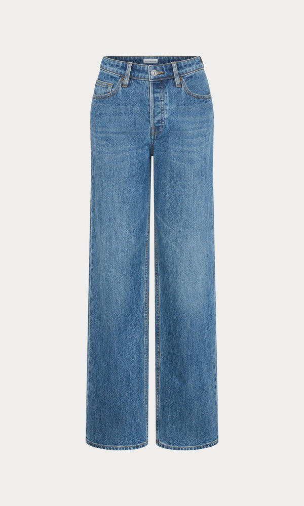 VINTAGE WIDE JEANS | INDIGO1237-7 | GOOD AMERICAN | FLAT