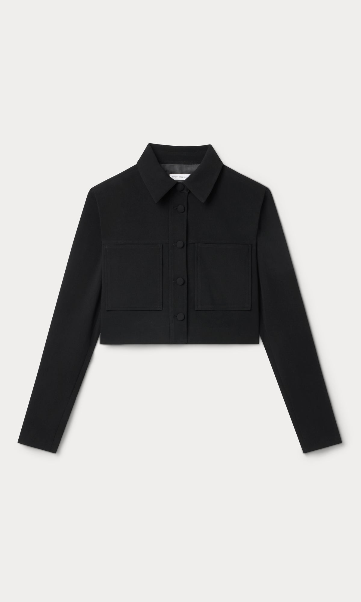 LUXE SUITING CROPPED JACKET | BLACK001