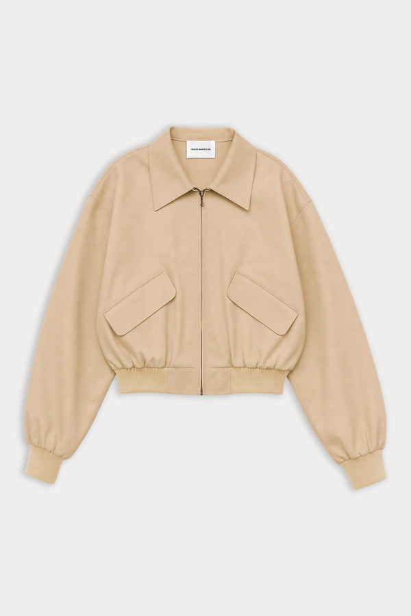 THE TWILL BOMBER JACKET | DUNE MIST