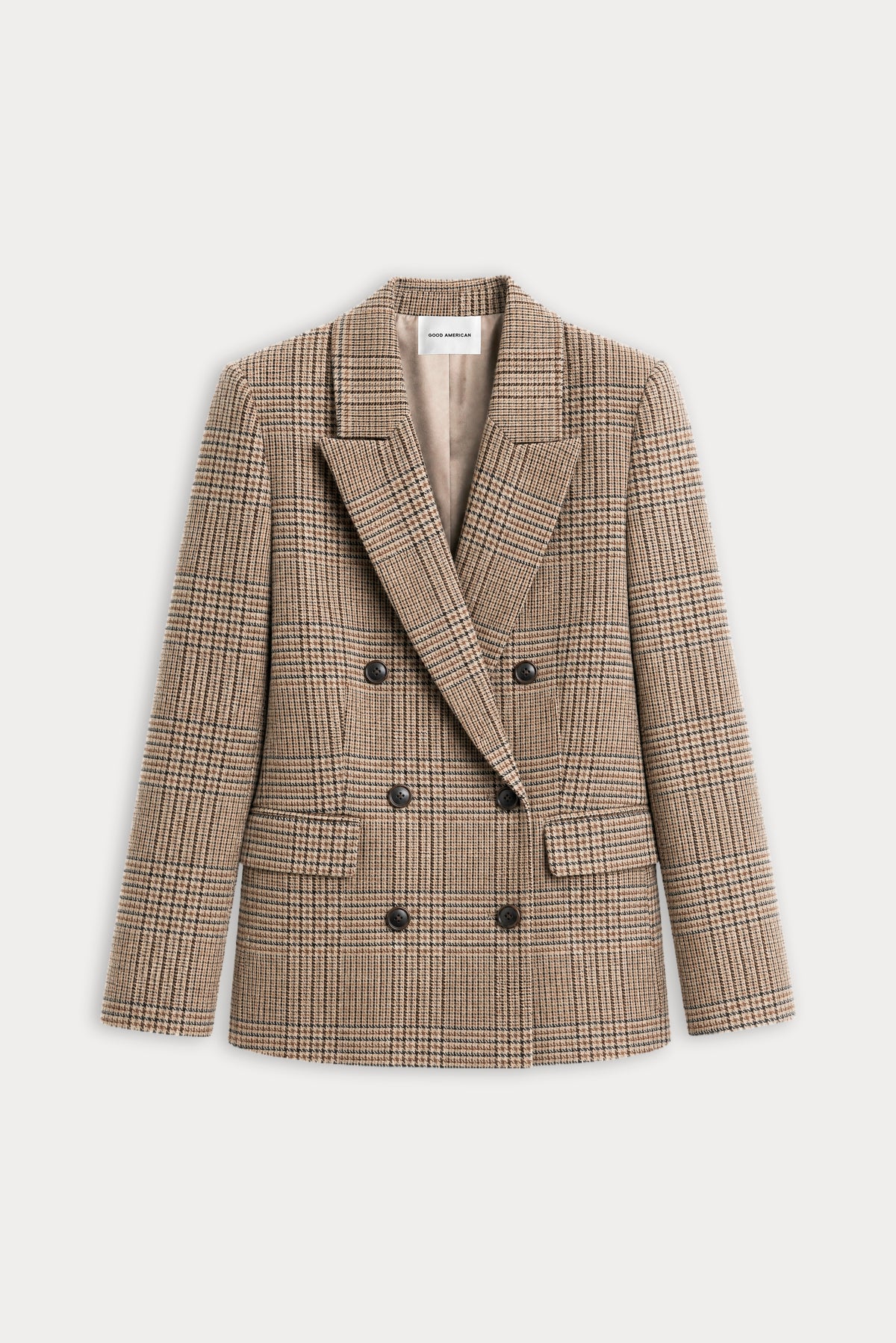 THE DOUBLE BREASTED BLAZER | BROWN PLAID