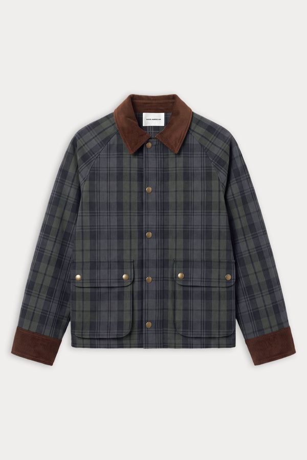 THE HERITAGE JACKET | NAVY AND GREEN PLAID