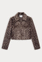 THE PONYHAIR SWING JACKET | DEEP CHOCOLATE FAWN-1 | GOOD AMERICAN | FLAT