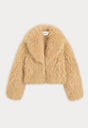 THE FAUX FUR COAT | SAND-1 | GOOD AMERICAN | FLAT