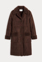THE FAUX SHEARLING LONG COAT | DEEP CHOCOLATE-6 | GOOD AMERICAN | FLAT