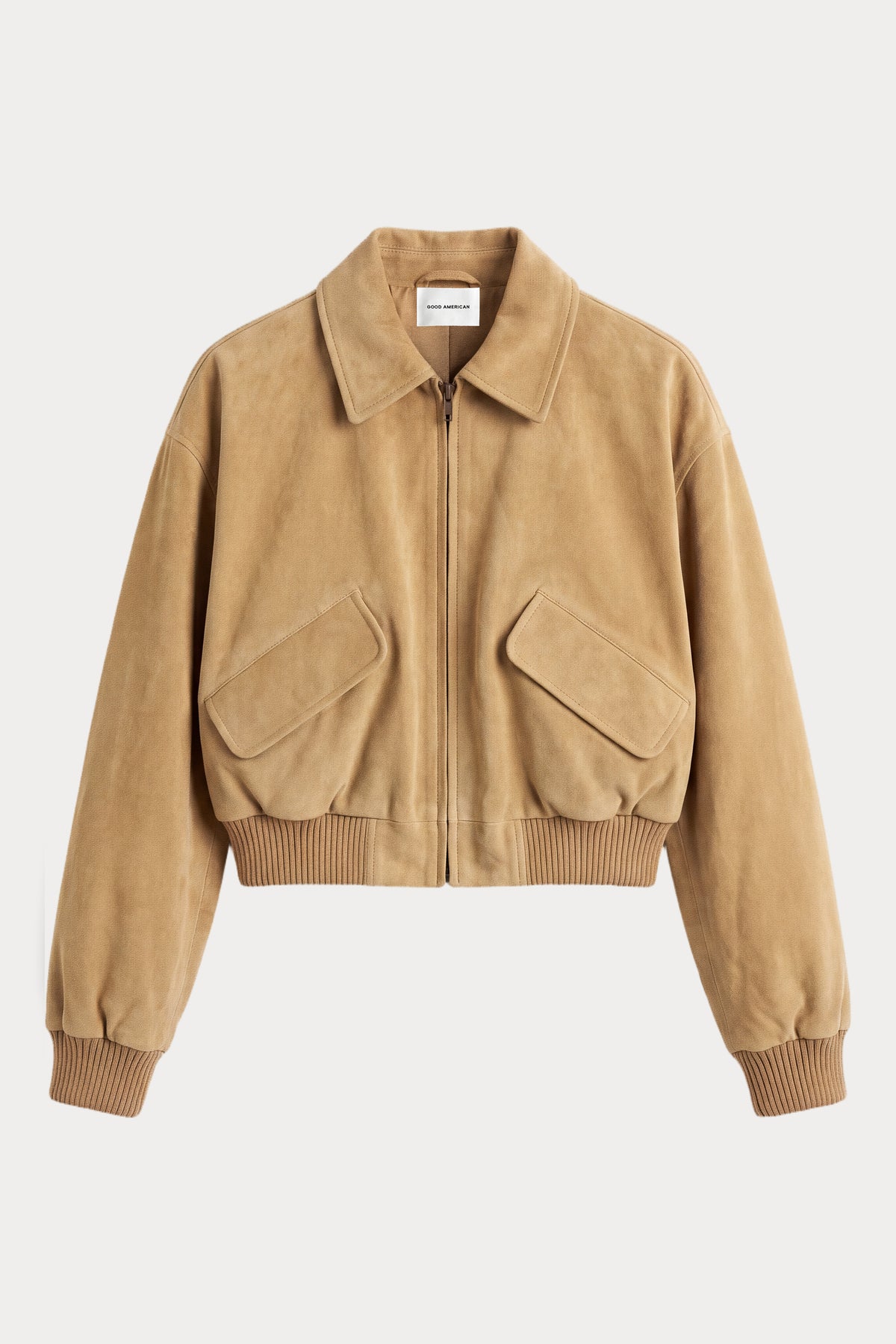 THE SUEDE BOMBER | SAND-7 | GOOD AMERICAN | FLAT