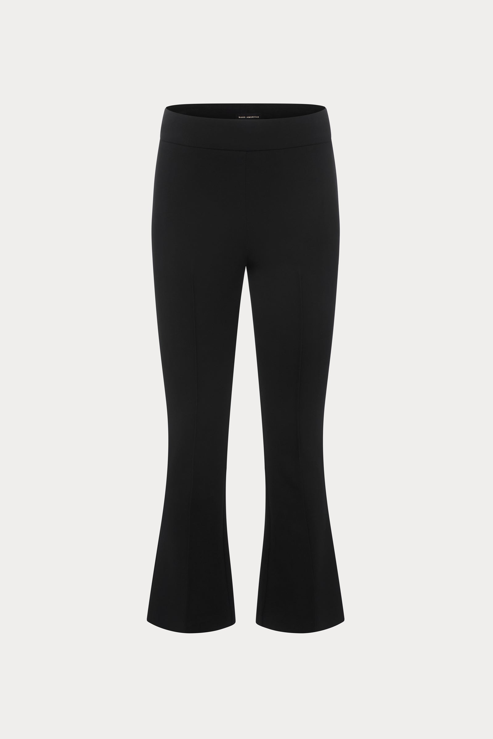 SOFT STRETCH PONTE KICK FLARE PANTS | BLACK001