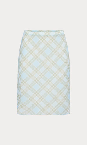 THE MESH MIDI SKIRT | SUMMER PLAID HONEY
