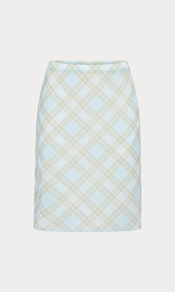 THE MESH MIDI SKIRT | SUMMER PLAID HONEY