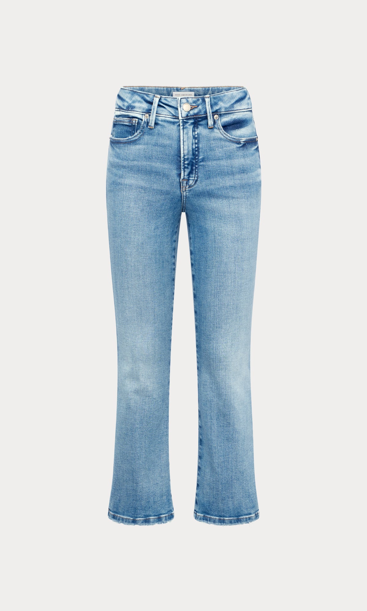 SOFT TECH GOOD LEGS CROP MINI BOOT JEANS | INDIGO1214