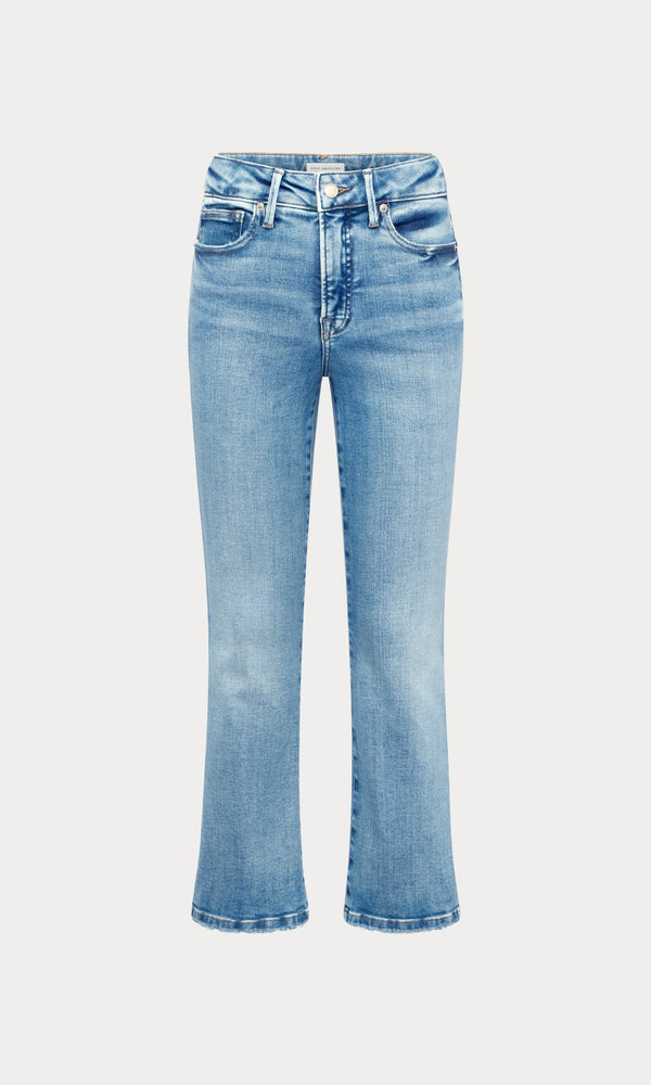 SOFT TECH GOOD LEGS CROP MINI BOOT JEANS | INDIGO1214