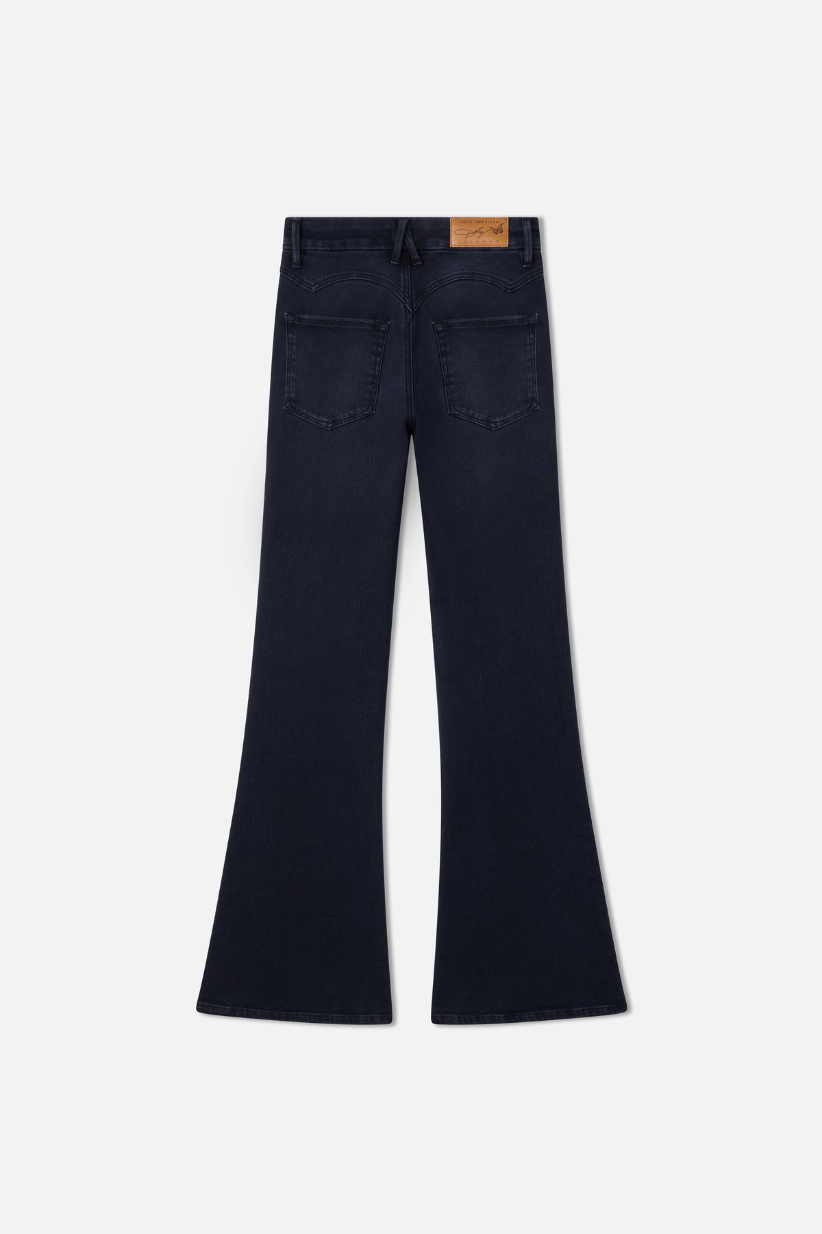 DOLLY JOLEANS FLARE JEANS | BLACK391-6 | GOOD AMERICAN | MODEL_A