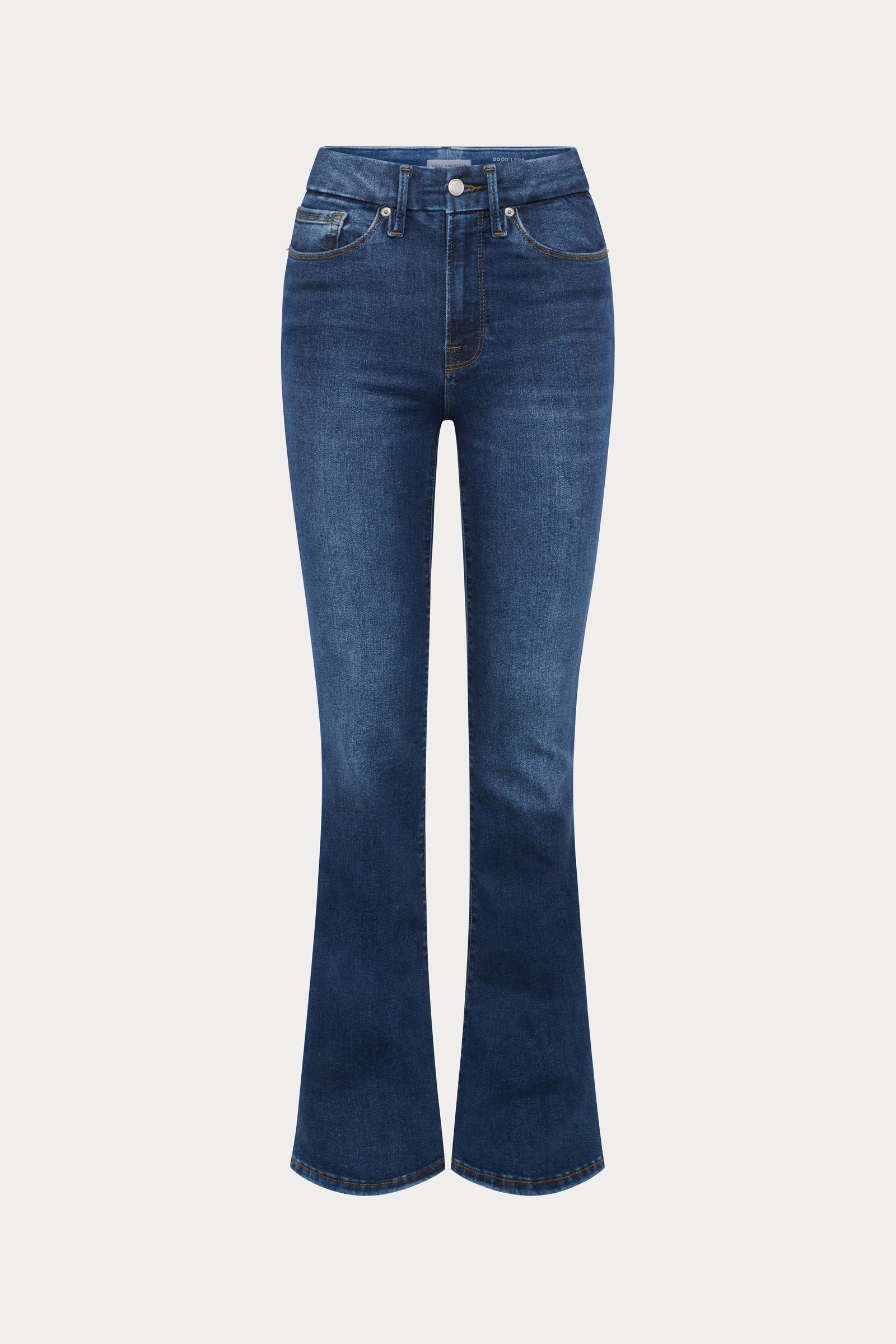 ALWAYS FITS GOOD LEGS FLARE JEANS | INDIGO1071-7 | GOOD AMERICAN | FLAT
