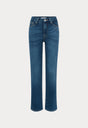 GOOD PETITE STRAIGHT JEANS | BLUE004-7 | GOOD AMERICAN | MODEL_A
