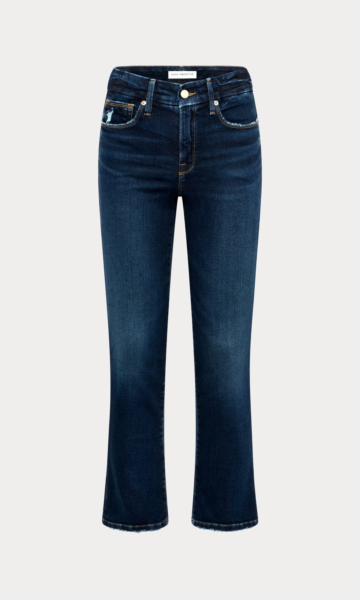 SOFT TECH GOOD PETITE STRAIGHT JEANS|INDIGO511-6 | GOOD AMERICAN | MODEL_A