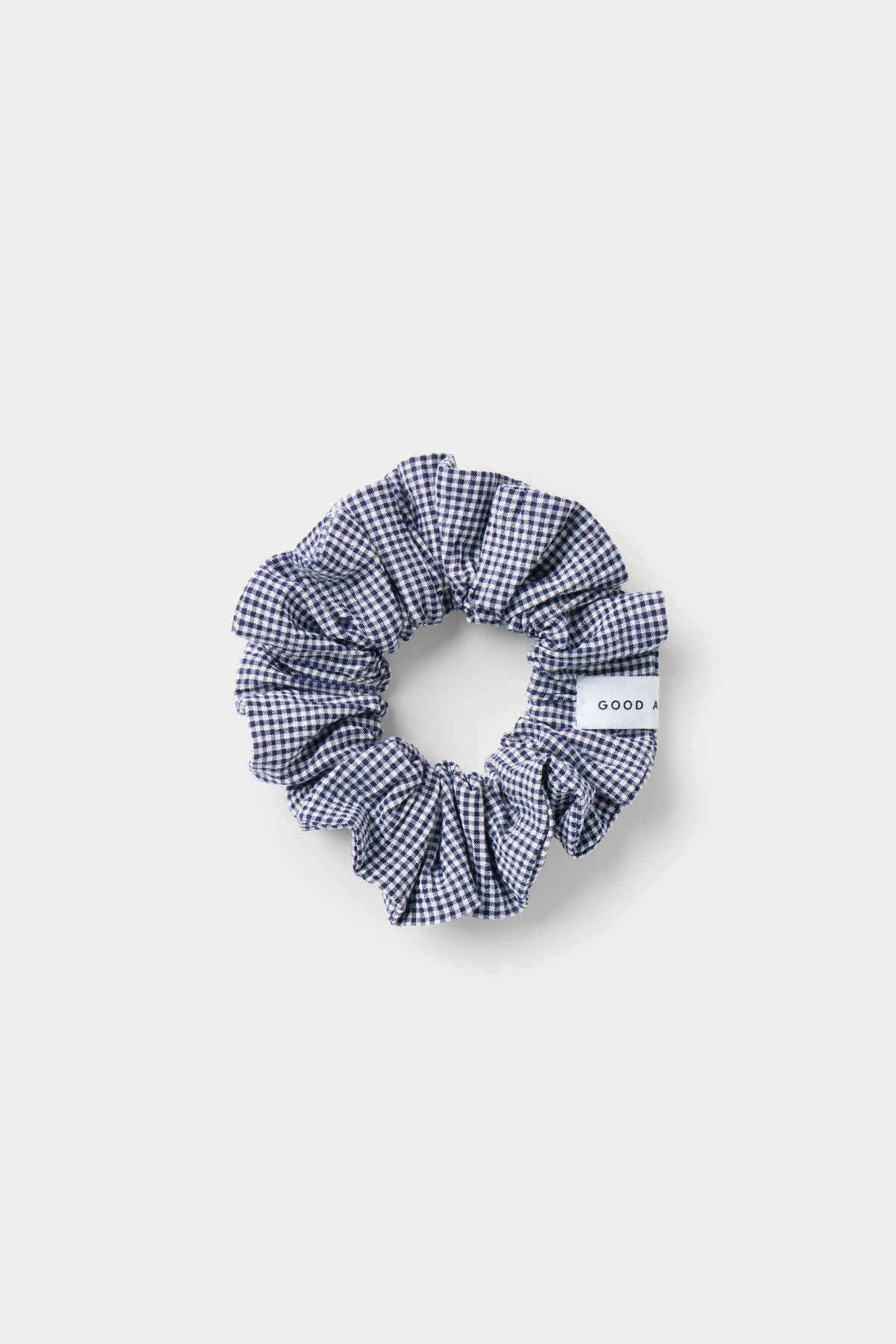 THE SCRUNCHIE | HORIZON GINGHAM SMALL-4 | GOOD AMERICAN | FLAT